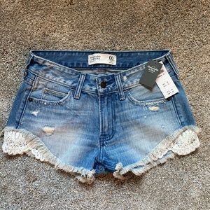 abercrombie jean shorts